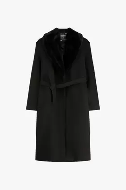 MANTEAU À COL EN FOURRURE