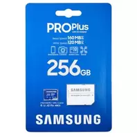 Carte mémoire 256G EVO Plus microSDXC™160MB/s UHS-I, U3, A2, V30, Full HD & 4K UHD Memory Card for Android Smartphones, Tablets, Go Pro and Drone