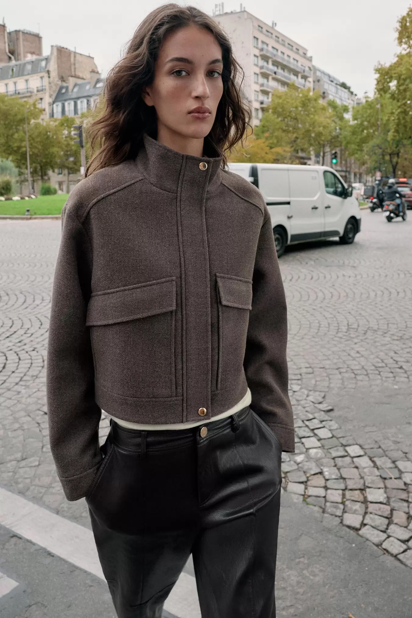 BLOUSON SOFT À COL MONTANT