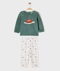 Pyjama en velours 2 pièces à motifs voitures bébé garçon