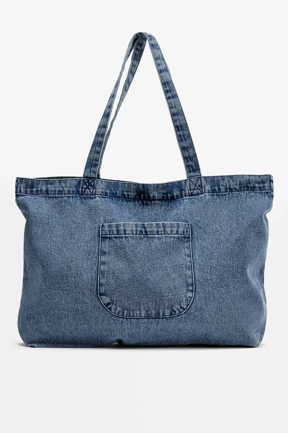 Large Denim Shopper Bag