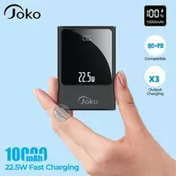 Power Bank 10000 mAh USB Type-C PD 22.5W chargement ultra rapide design compact