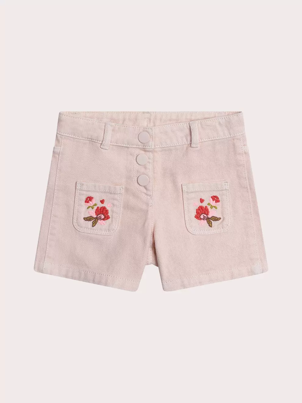 Short rose pale en twill