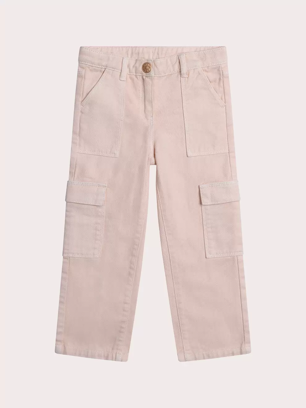 Pantalon cargo rose pale