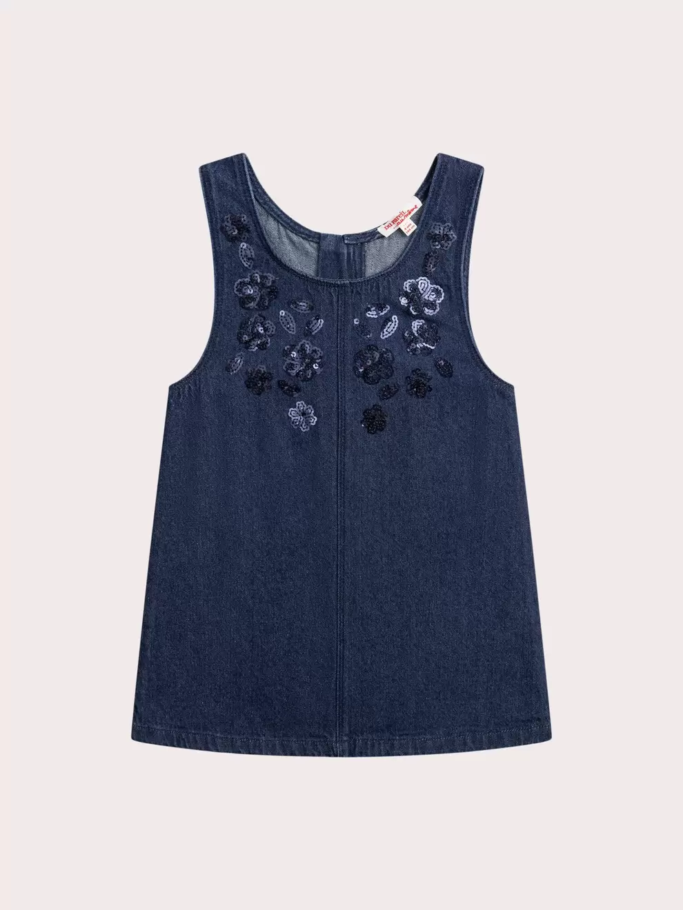 Robe en denim foncé fille
