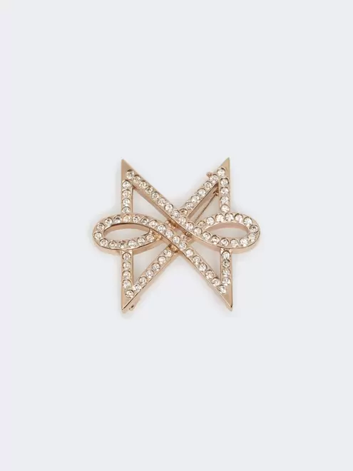 Monogram Papillon brooch with crystals