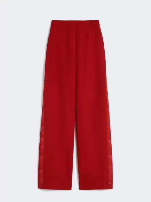 Gabardine wool trousers