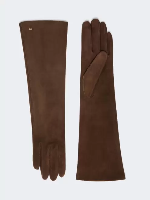 Long suede nappa gloves