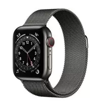 bracelet pour apple watch magnétique en acier inoxydable avec Boucle de Verrouillage Magnétique-Gris  de 42-44mm