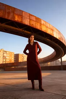 ROBE LONGUE EN MAILLE