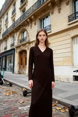 ROBE LONGUE EN MAILLE