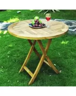 TABLE À MANGER RONDE POUR PIQUE-NIQUE