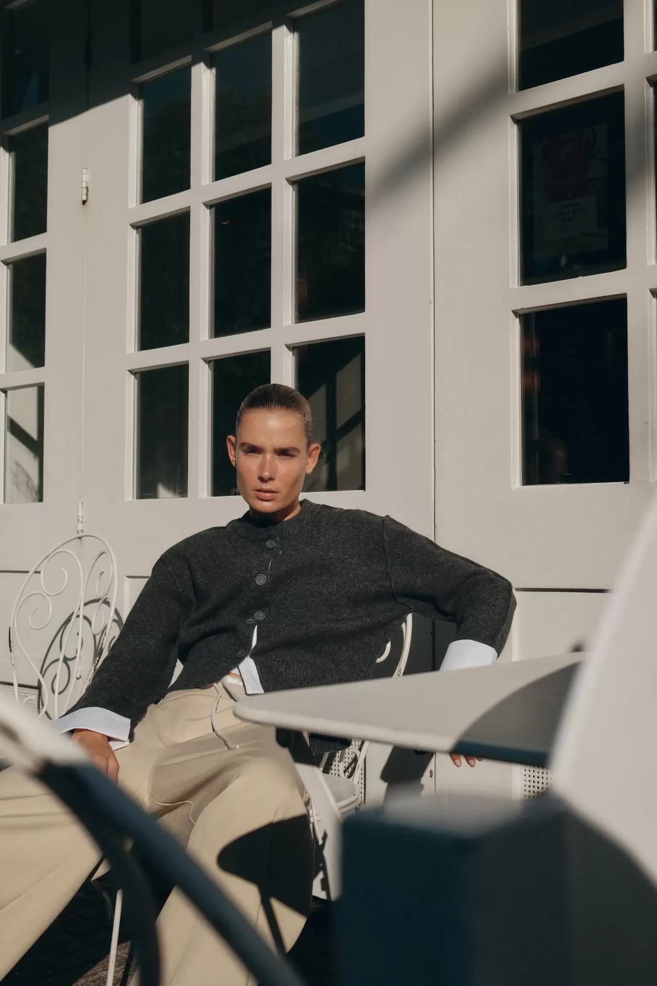 GILET EN MAILLE COMBINÉ