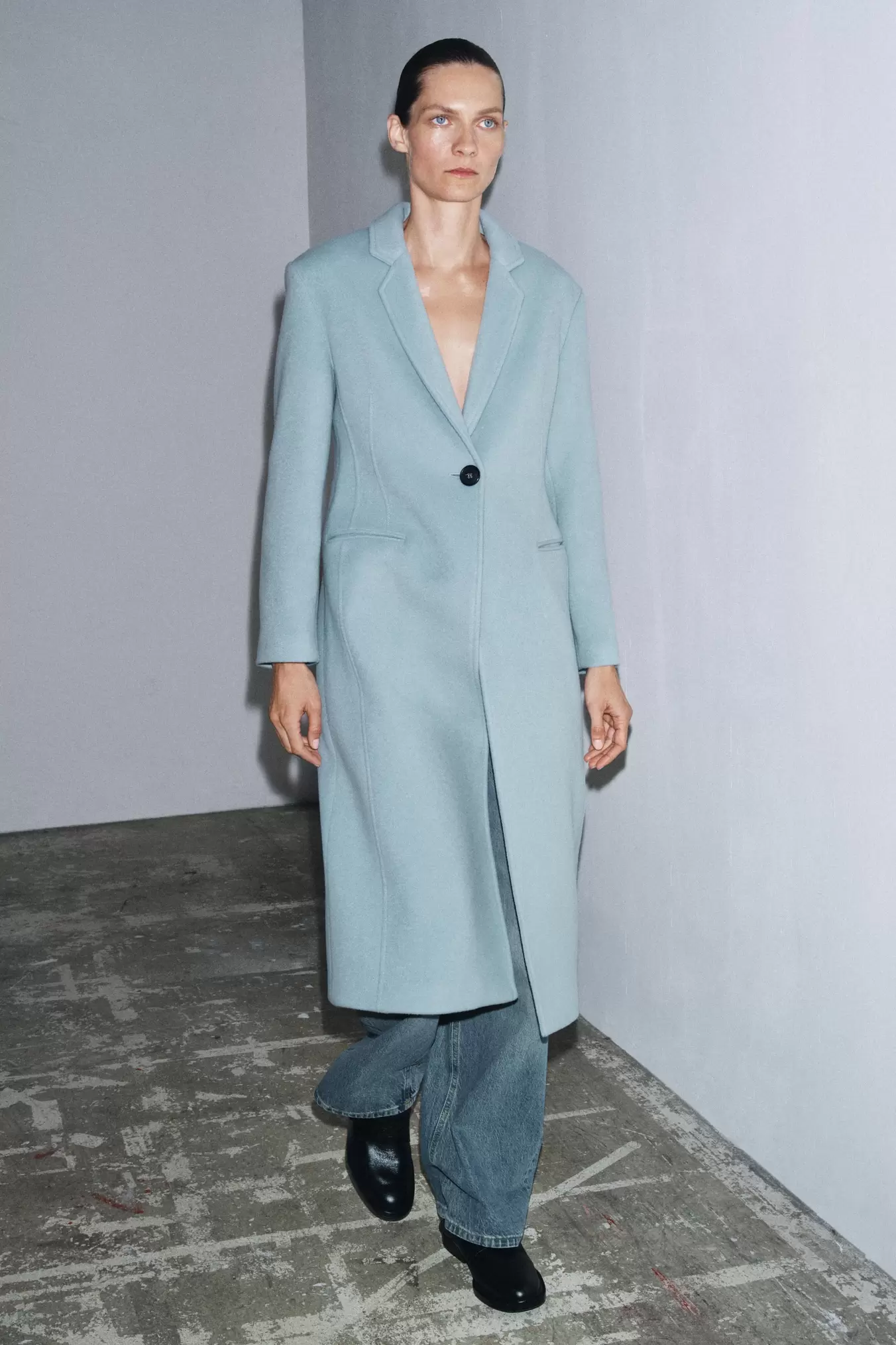 MANTEAU AJUSTÉ MÉLANGE LAINE ZW COLLECTION