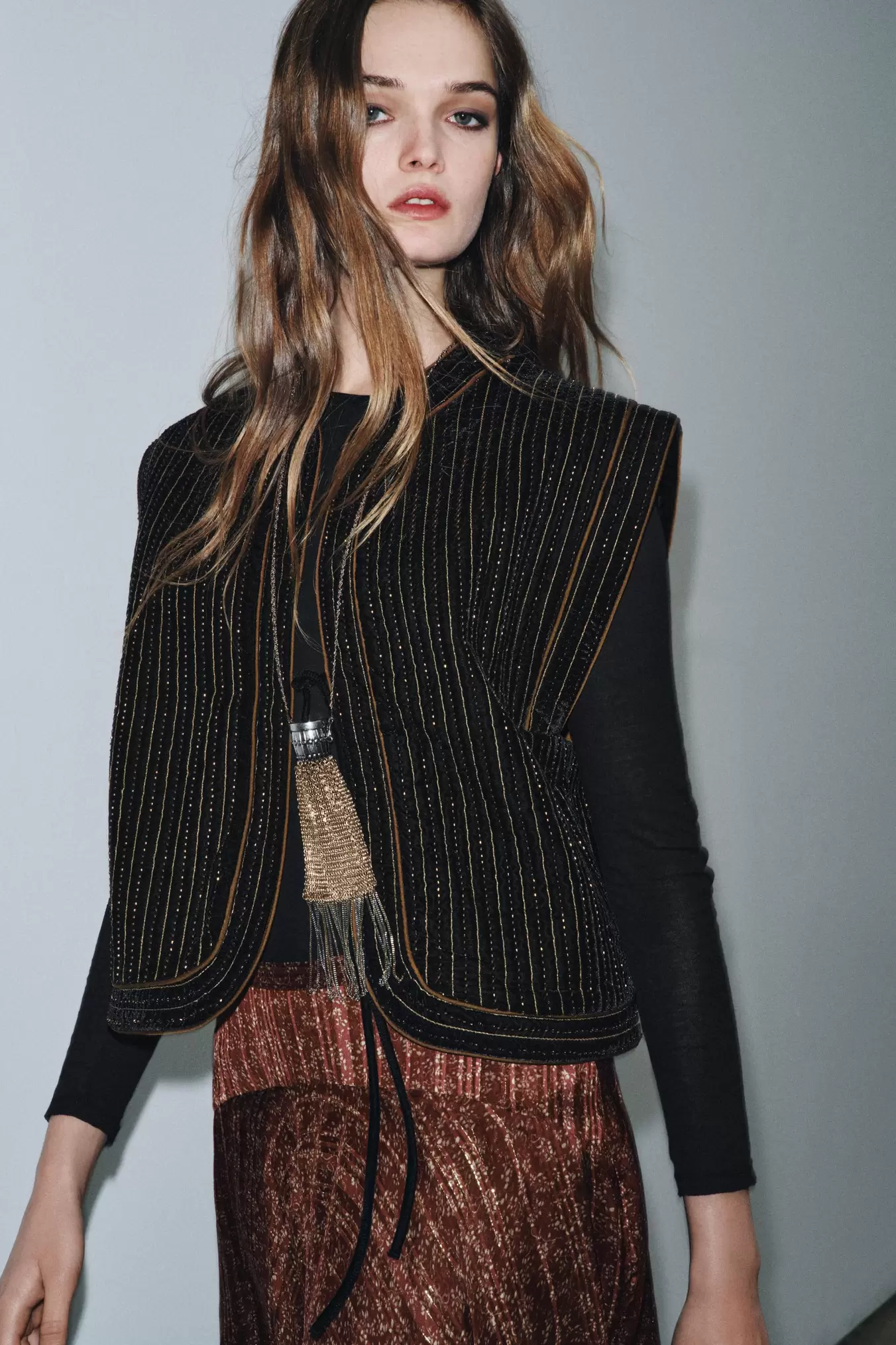 GILET MATELASSÉ EN VELOURS ZW COLLECTION ÉDITION LIMITÉE