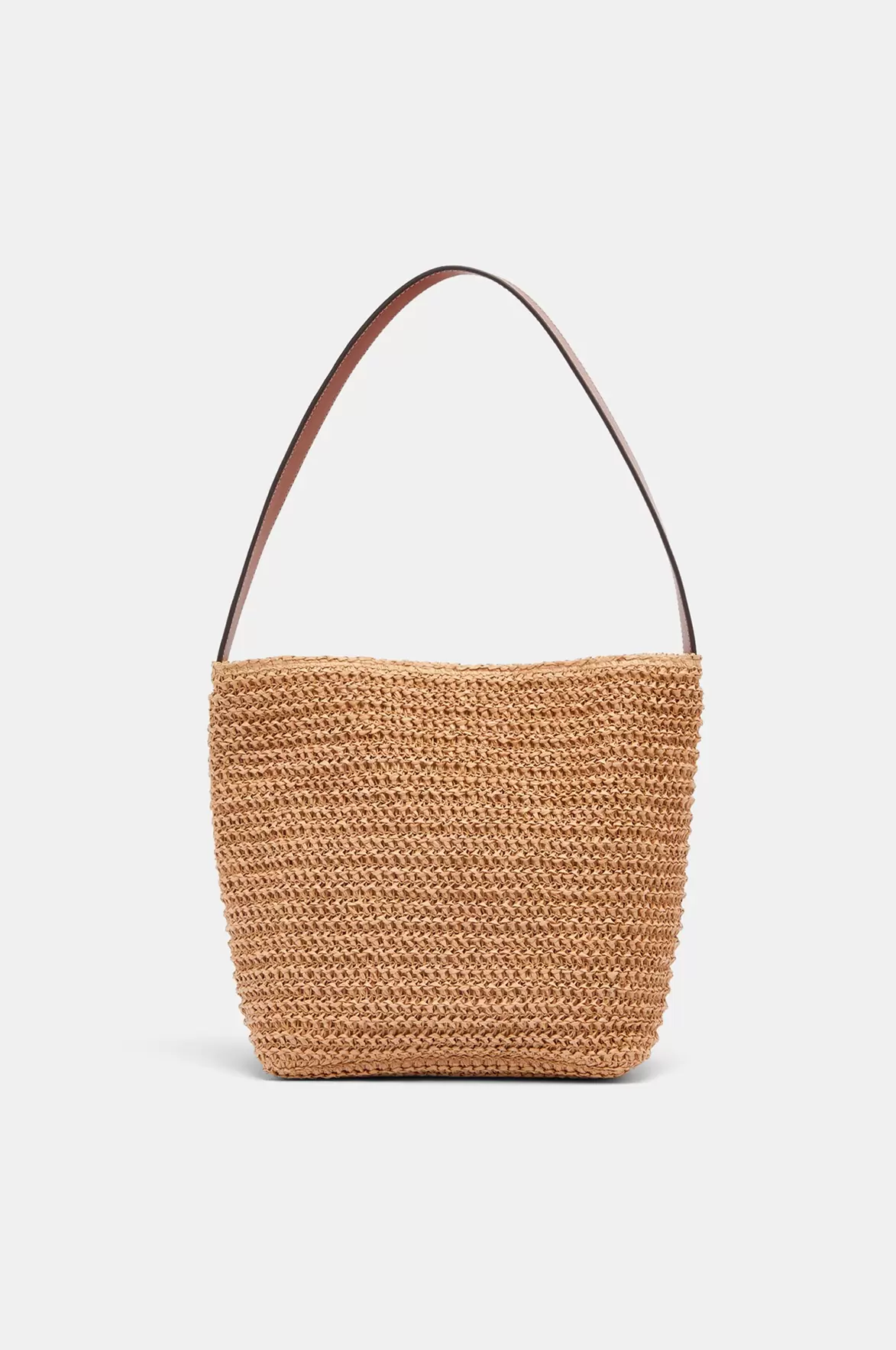 Natural-Effect Shoulder Bag