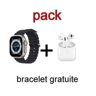 smart watch ultra + Écouteurs Bluetooth sans fil