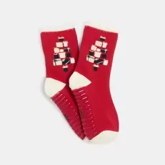 Chaussettes rouges antidérapantes Fille