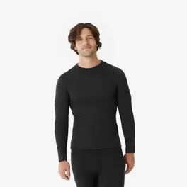 Sous-vêtement thermique de ski chaud et confort homme, BL100 haut noir