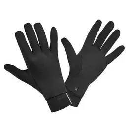 Gants de running tactiles adulte - kiprun warm+ 500 v2 noir