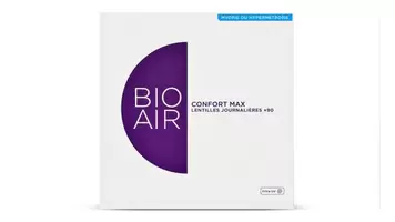 Lentilles de contact Bio Air Confort Max journalières myopie ou hypermétropie Boîte de 90 Coopervision Osi