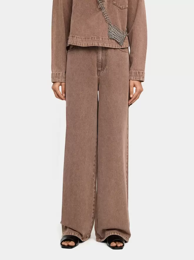 Pantalon en denim avec coton