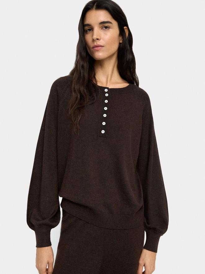 Pull en maille avec boutons