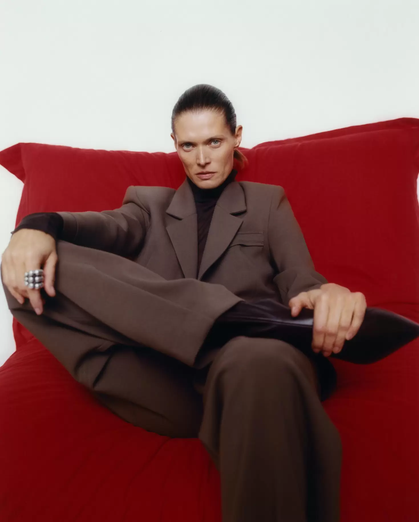 VESTE À BOUTONNAGE CROISÉ AVEC ÉPAULETTES