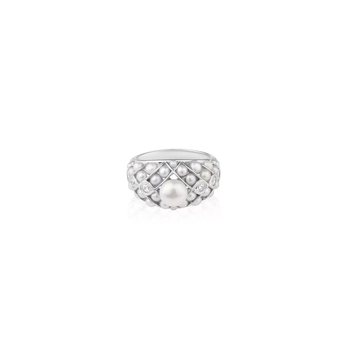 Bague Excellence en Argent 925 Rh & FWP
