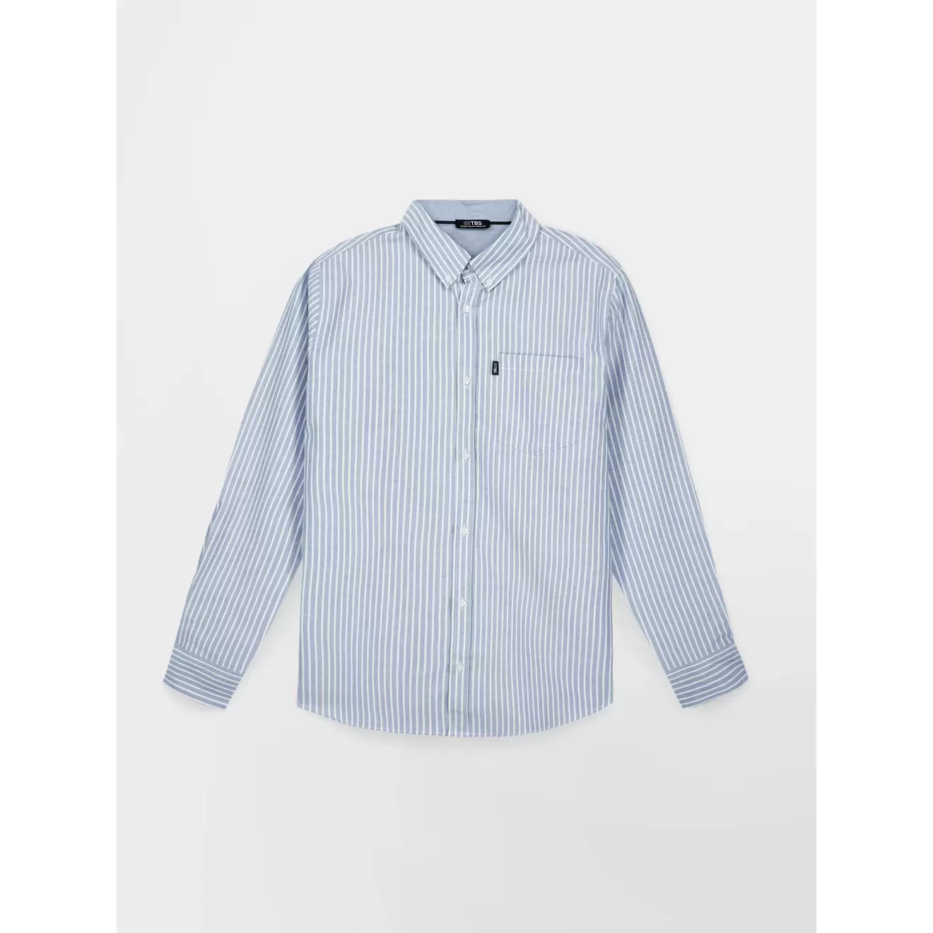 Chemise Chambray Manches Longues Bleu RHAVICHE