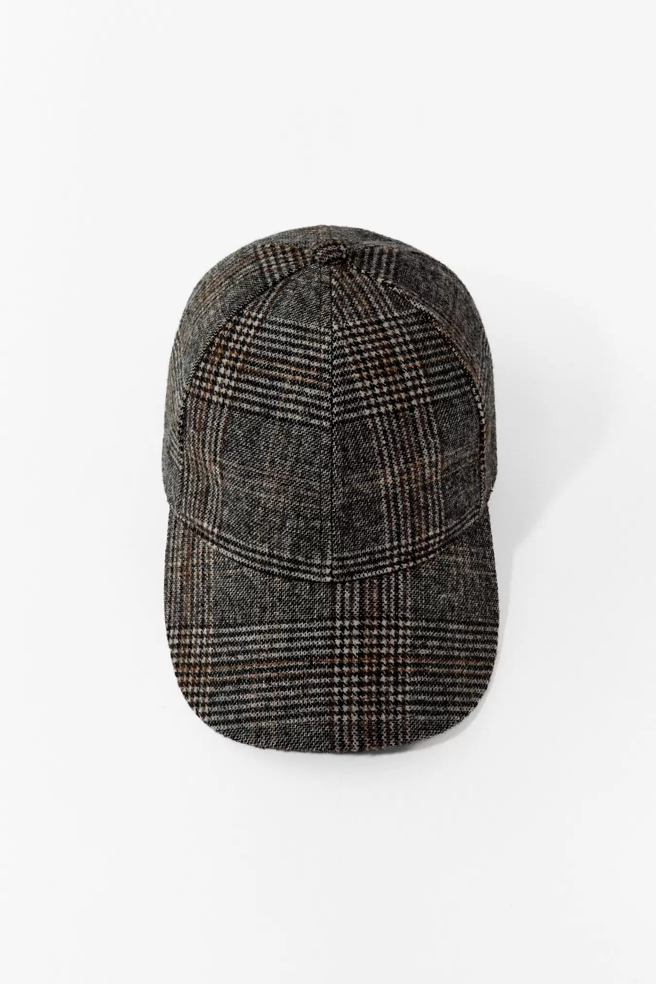 CASQUETTE EN LAINE À CARREAUX