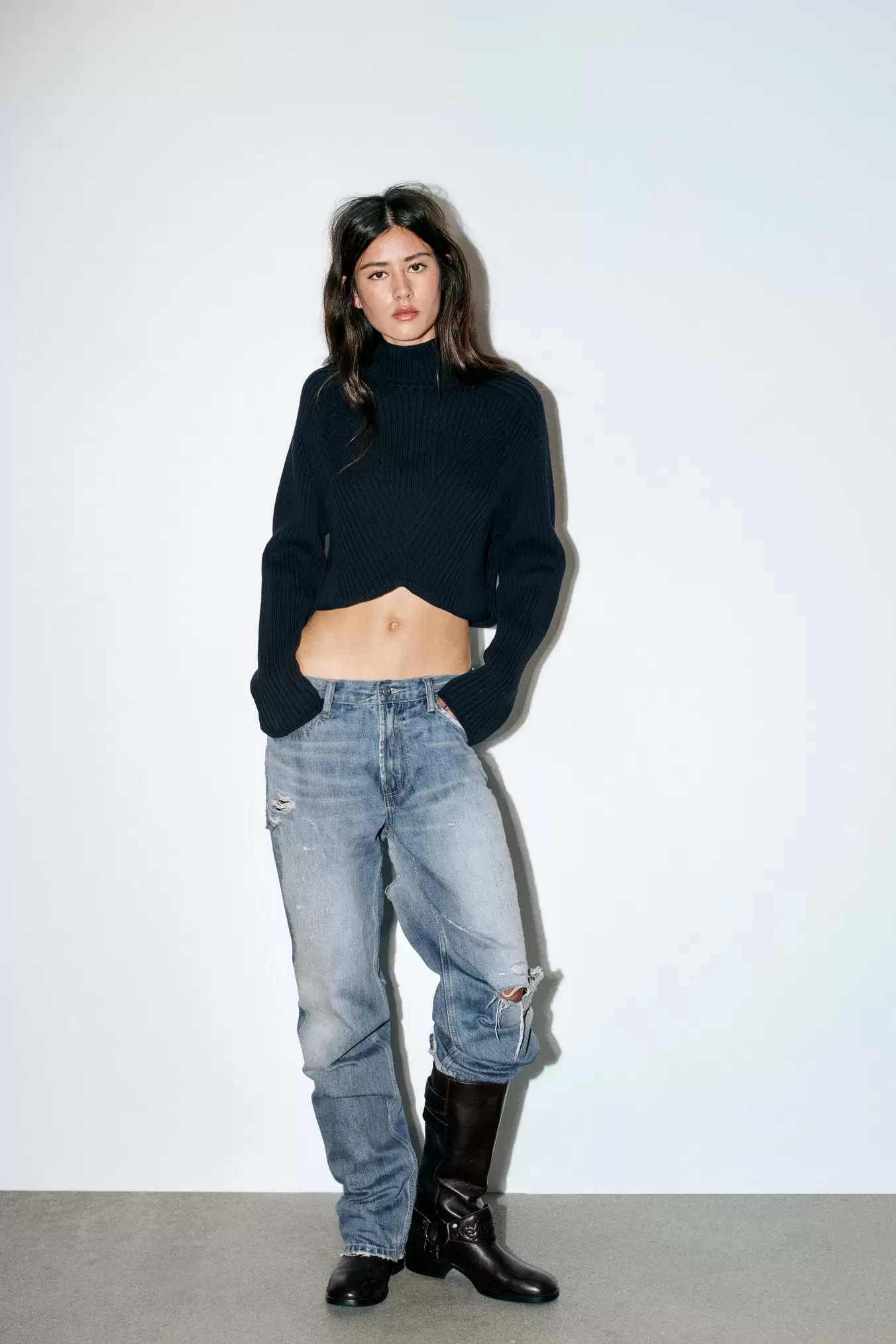 PULL EN MAILLE CÔTELÉE