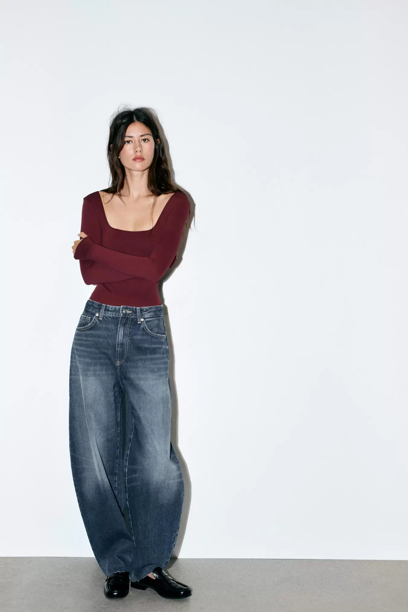 BODY EN POLYAMIDE À ENCOLURE CARRÉE