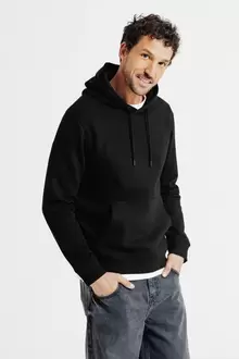 Sweat à capuche uni