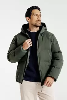 Doudoune zippée à capuche