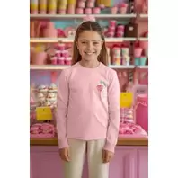 Trendyol T-Shirt Pour Filles Coton - Rose