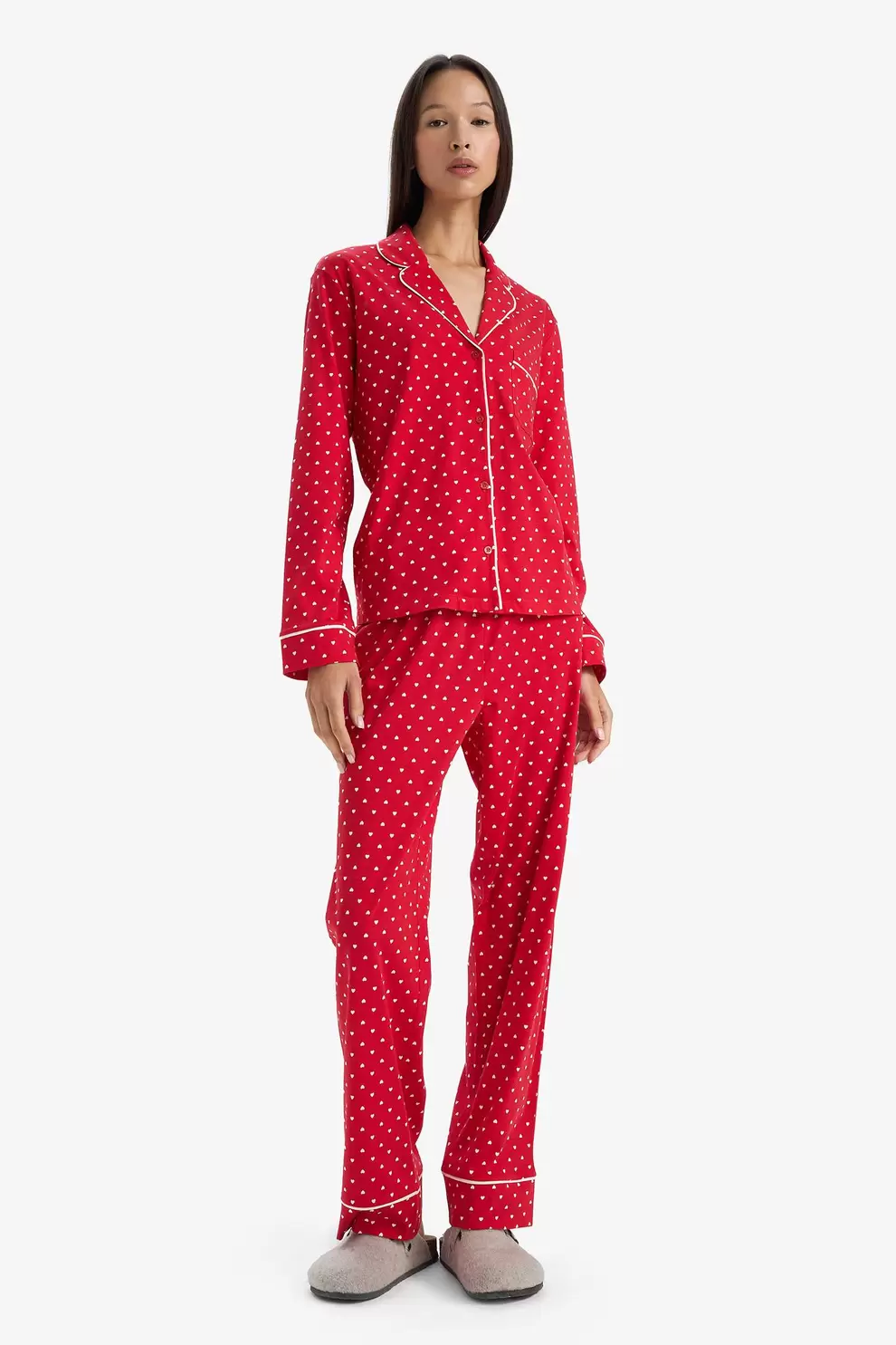 Pyjama de Noël Top manches longues et Pantalon de Fall in Love