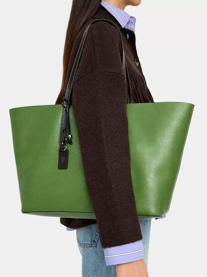 Sac shopper réversible avec pochette amovible L