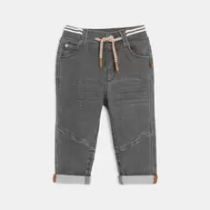 Jean denim confort ultra stretch gris bébé garçon