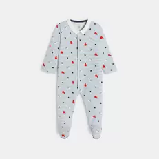 Dors-bien rayé bleu bébé garçon