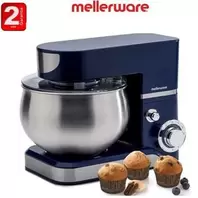 Mellerware Robot Pétrin BLEU 1000W – 6 vitesses + Bol en inox 5L - 2 Ans de garantie