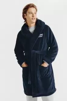 Peignoir brodé "l'homme parfait"