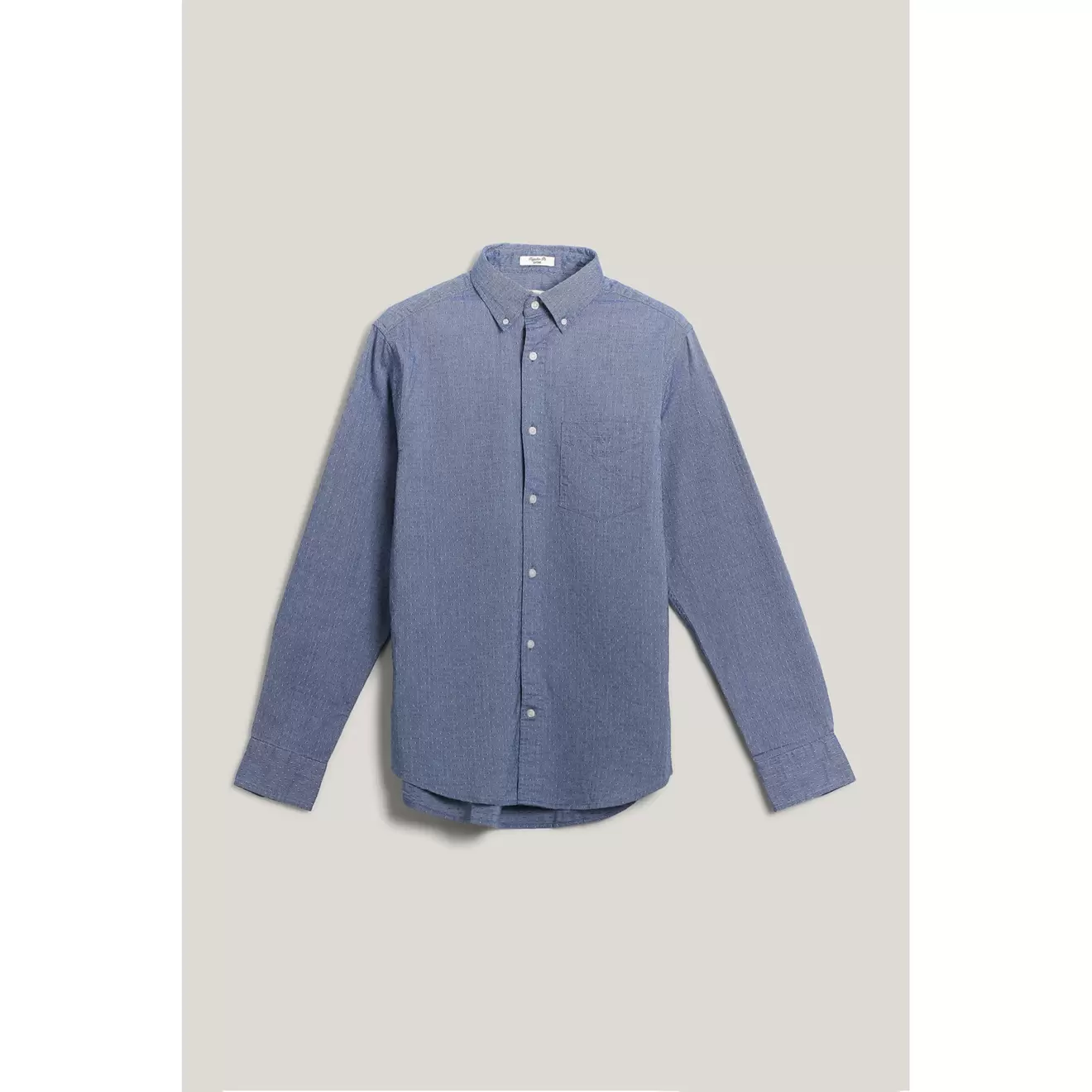 Chemise à pois Dobby Oxford Regular