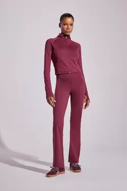 Pantalon de sport taille haute Coupe évasée