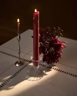 BOUGEOIR VERRE TRANSPARENT