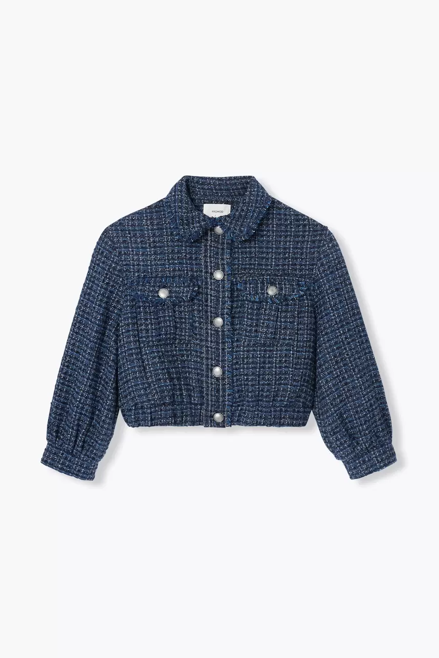 Blouson tweedé irisé Femme