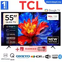 TCL 55P8K – GoogleTv 55 – Pro Gaming – QLED 4K UHD – 144HZ Natif – HDR10+ – Son Onkyo