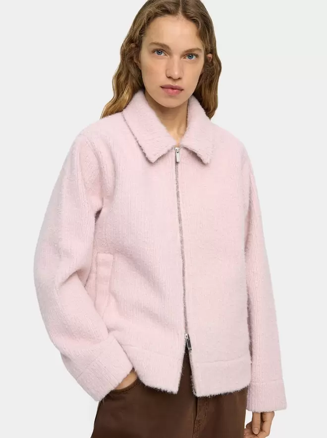 Veste avec texture rayée