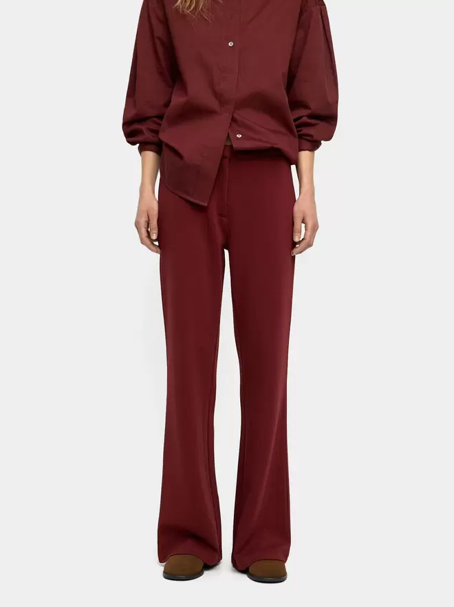 Pantalon en coton mélangé