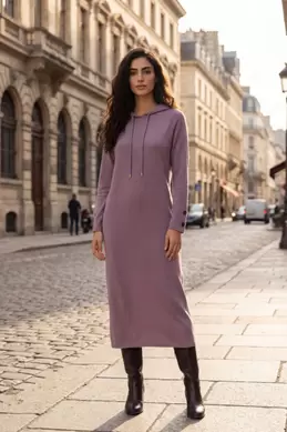 ROBE SWEAT À CAPUCHE